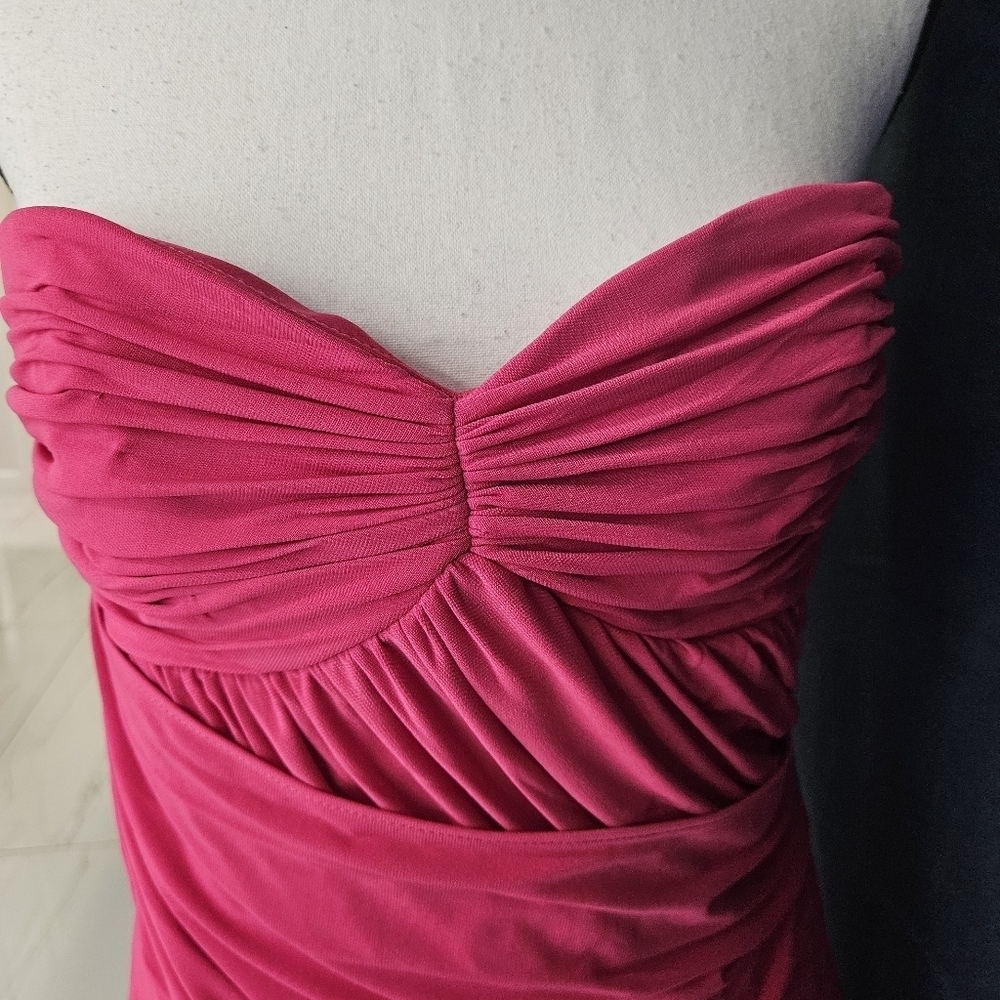 NWT Ieena Mac Duggal 11565 Strapless Sweetheart Neckline Ruched Dress Mini Sz 6 - Picture 11 of 13
